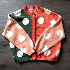 Vintage Polka Dot Cardigan